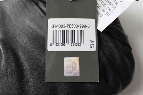 calvin klein serial number label.